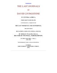 The Last Journals of David Livingstone Volume 2 - Bennie Blount ...