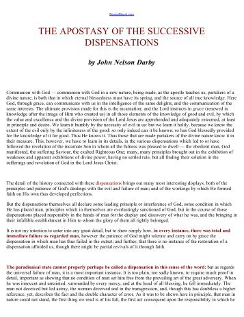 The Apostasy of the Sucessive Dispensations.pdf - Bennie Blount ...