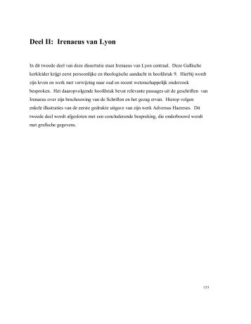 Deel II: Irenaeus van Lyon - Zuiddam