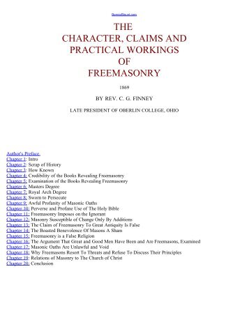 The Character, Claims and Practical Workings of Freemasonary.pdf