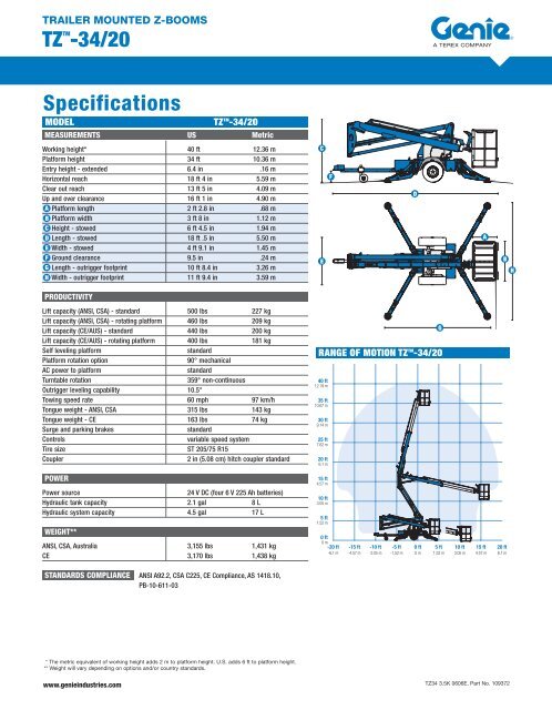 TZ-34/20 - Aerial Work Platforms