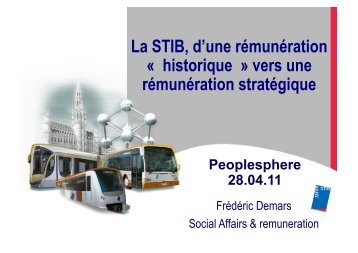 La STIB, d'une rémunération « historique » vers une ... - Peoplesphere