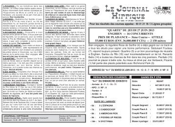 journal hippique pmub