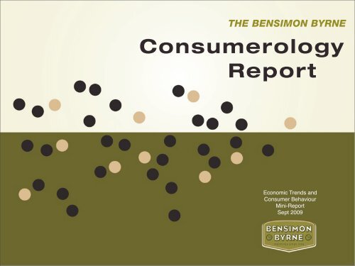 Consumerology Report - Bensimon Byrne