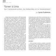 Turner à Lima. Sur l'autoconstruction, les bidonvilles ... - Revue Geste