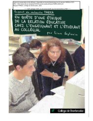 En quête d'une éthique de la relation éducative chez l ... - CDC