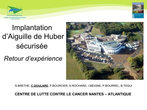 Hygiène - Implantation d'Aiguille de Huber sécurisée : retour ... - SF2H