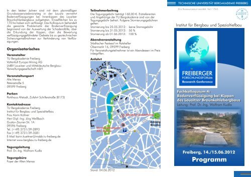 Flyer - Institut für Bergbau und Spezialtiefbau - TU Bergakademie ...