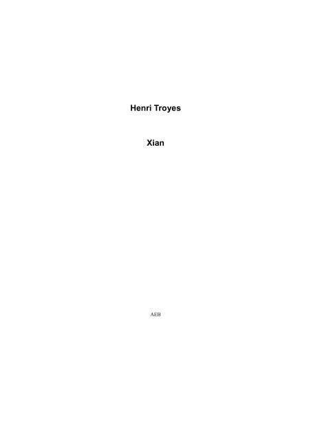 363 version pour word et pdf Henri Troyes - Xian