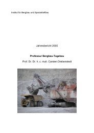 Jahresbericht 2005 - Institut für Bergbau und Spezialtiefbau - TU ...