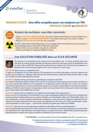 Une SOLUTION FIABILISÉE dans un FLUX SÉCURISÉ ... - Eurofins