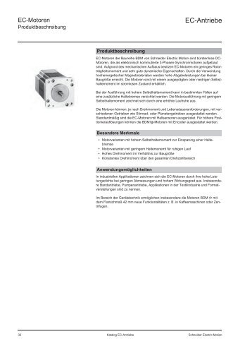 Katalog EC Motor - BERGER - POSITEC