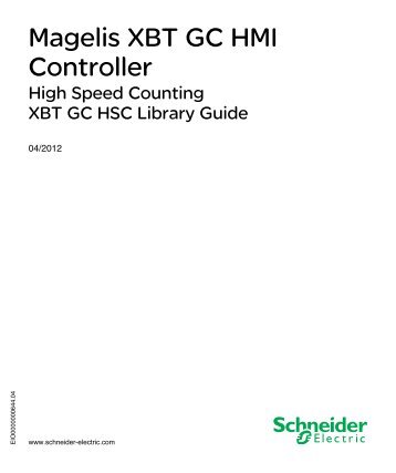 Library manual XBTGC Expert I/O High speed counting | 3 MB