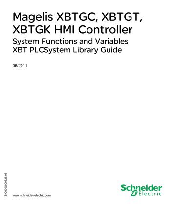 Magelis XBTGC, XBTGT, XBTGK HMI Controller - Schneider Electric