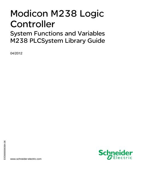 Library manual M238 system functions | 2 MB - BERGER - POSITEC