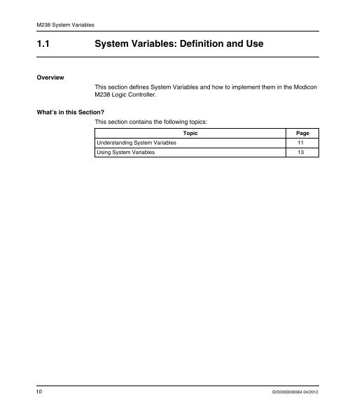 Library manual M238 system functions | 2 MB - BERGER - POSITEC