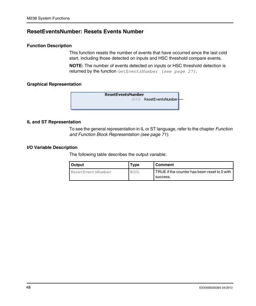 Library manual M238 system functions | 2 MB - BERGER - POSITEC