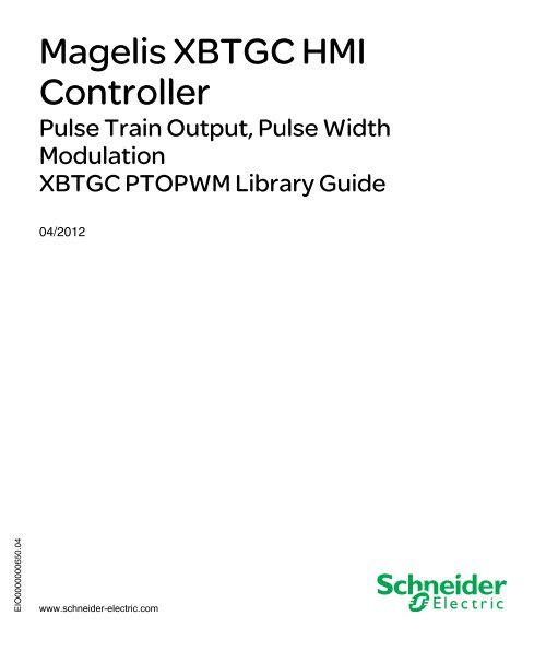 Library manual XBTGC PTO/PTWM | 3 MB - BERGER - POSITEC