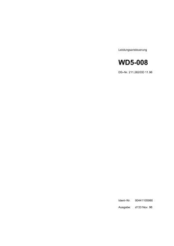 Produkthandbuch WD5008 | 697 kB - BERGER - POSITEC
