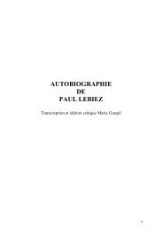 AUTOBIOGRAPHIE DE PAUL LEBIEZ