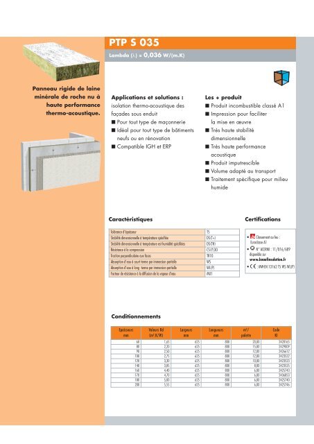 PTP S 035 - Knauf Insulation