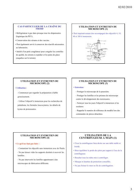 Le laboratoire en milieu tropical_Dr Dubrous.pdf - Médecine Tropicale