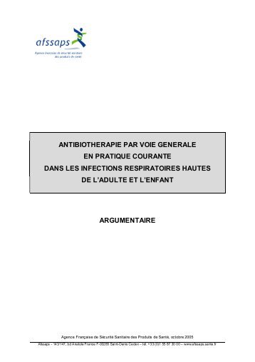 Recommandations ATB et infections respiratoires - Service d'ORL ...