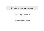 Programmiersprache Java - Prof. Dr. Rudolf Berrendorf