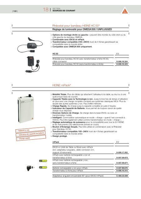 2009 HEINE CATALOGUE GENERAL MEDECINE - innova