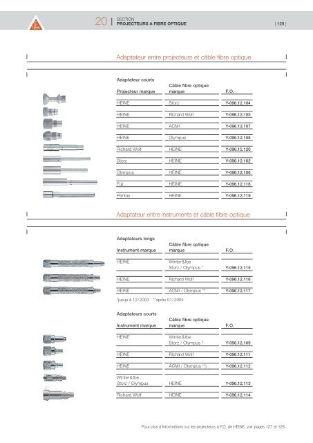 2009 HEINE CATALOGUE GENERAL MEDECINE - innova