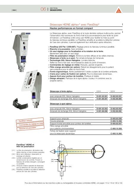 2009 HEINE CATALOGUE GENERAL MEDECINE - innova