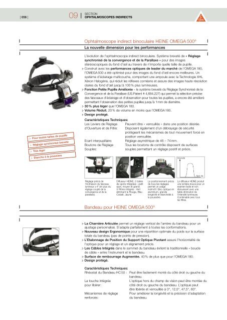 2009 HEINE CATALOGUE GENERAL MEDECINE - innova