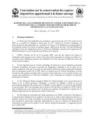 Convention sur la conservation des espèces migratrices ...