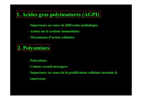 AGPI - Lipides et signalisation cellulaire