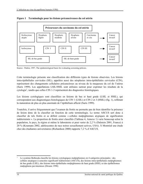 L'infection au virus du papillome humain (VPH) - Institut national de ...