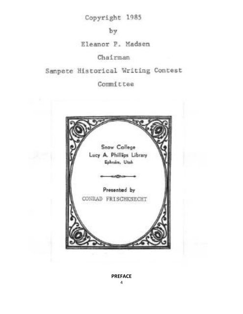 Saga of the Sanpitch Volume 17, 1985 - Sanpete County