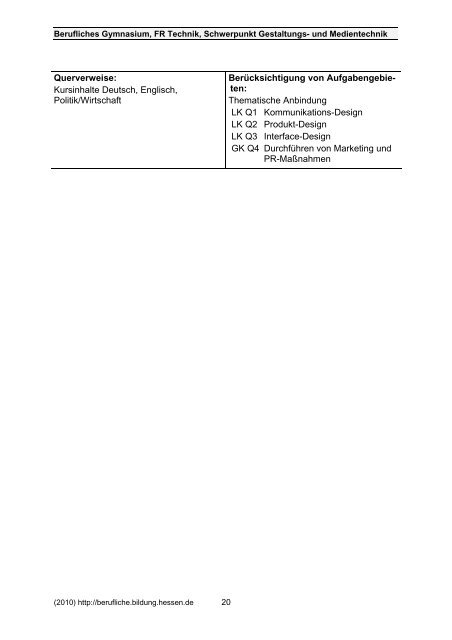 Schwerpunkt Gestaltungs- und Medientechnik