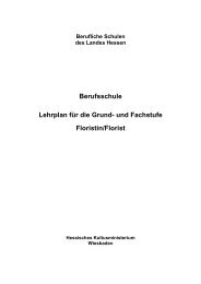 Lehrplan für die Grund- und Fachstufe Floristin/Florist - Berufliche ...