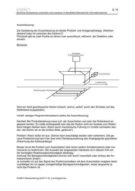 Paketsortierung - Berufliche Bildung in Hessen