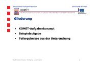 Das KOMET-Kompetenzmodell und - Berufliche Bildung in Hessen