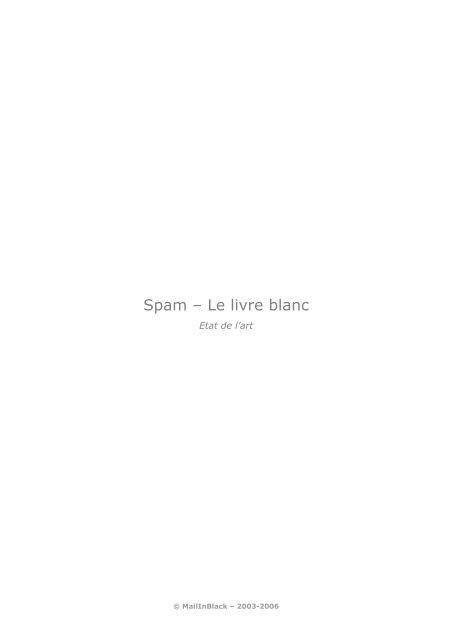Spam – Le livre blanc - MailInBlack