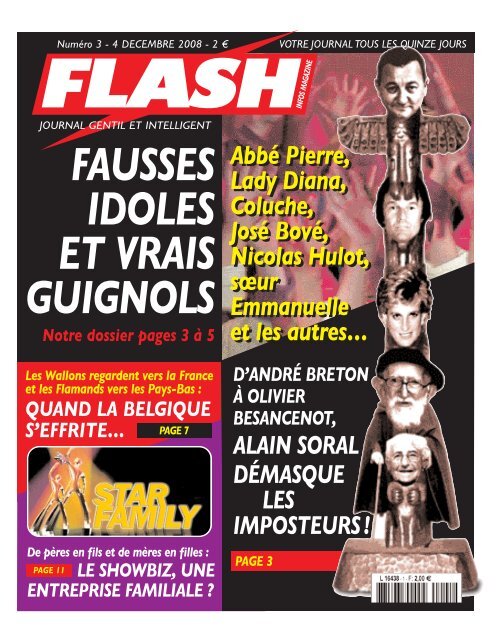 Abbé Pierre, Lady Diana, Coluche, José Bové, Nicolas Hulot, sœur ...