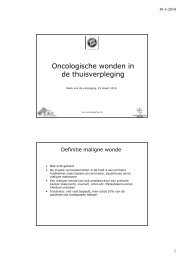 Oncologische wondzorg in de thuisverpleging.ppt ... - Wondzorg.be