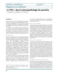 Le TNF-α dans la physiopathologie du psoriasis - Inserm