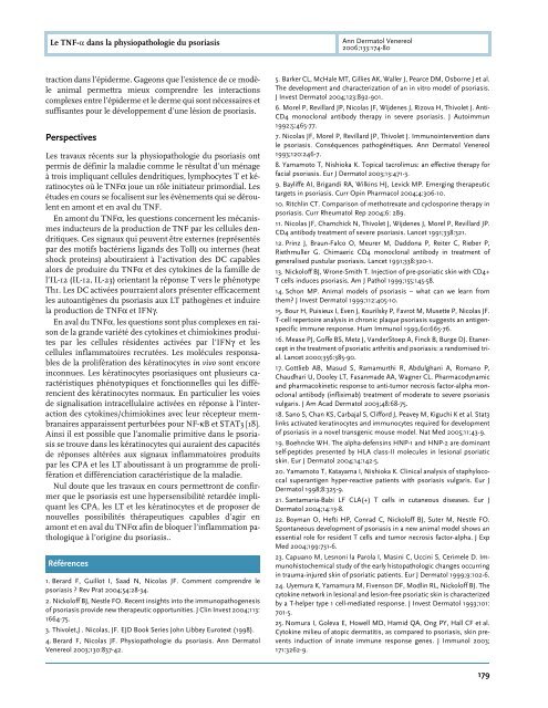 Le TNF-α dans la physiopathologie du psoriasis - Inserm