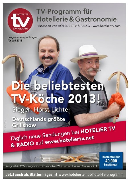 HOTEL TV PROGRAMM Juli 2013