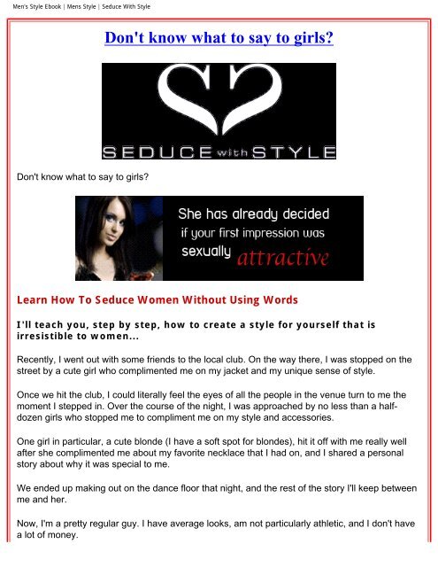 Attraction to seduction kezia download