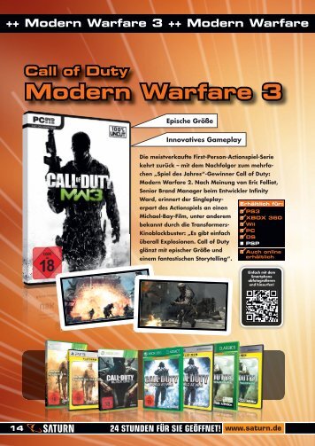 Call of Duty Modern Warfare 3 - Saturn