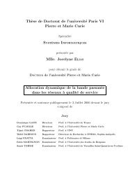 Th`ese de Doctorat de l'université Paris VI Pierre et Marie Curie Mlle ...