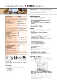 Technisches Merkblatt Ultratherm - Gutex